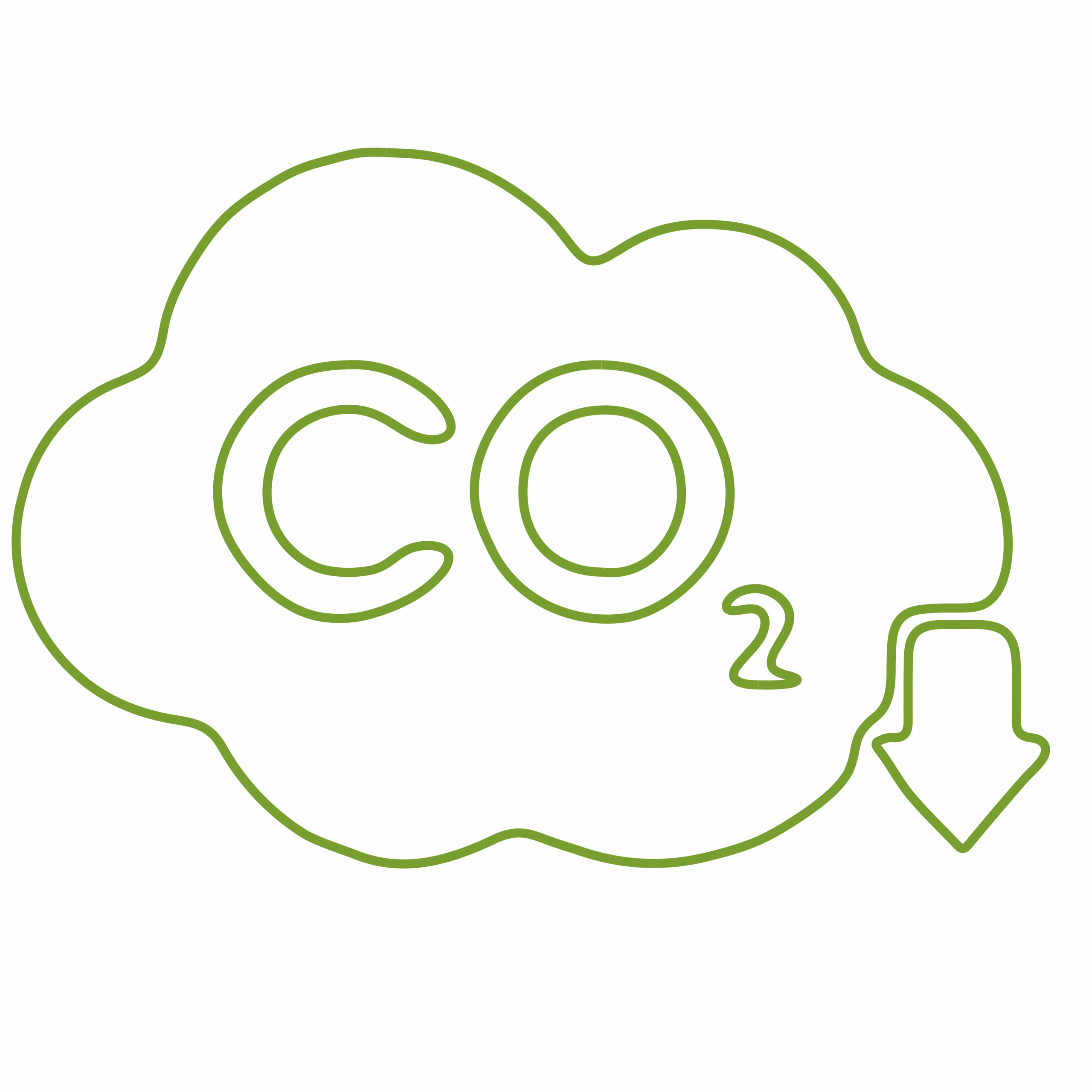 hand drawn c02 cloud